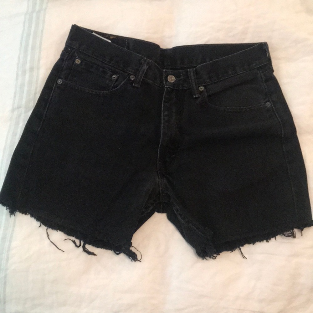 Vintage black Levi’s cutoffs